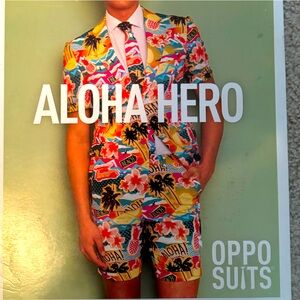 Men’s Opposuits hawaiian print party suit